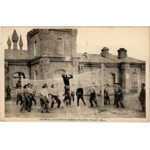 Siberia, Japanese soldiers playing volley ball / Japán katonák röplabdáznak Szibériában (EK)