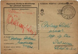 Boldog Karácsonyi és Kellemes Újévi Ünnepeket! Kézzel rajzolt Tábori Postai Levelezőlap / WWII Hungarian military hand...