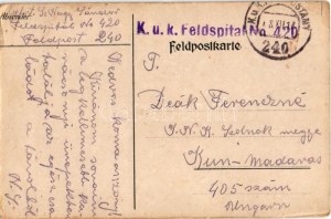 1917 Fröhliche Weihnachten! / Kellemes Karácsonyt! Osztrák-magyar katonai művészlap / WWI Austro...