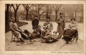 Német, orosz és magyar sebesültek együtt. A Képes Újság karácsonyi ajándéka olvasóinak / WWI Hungarian...