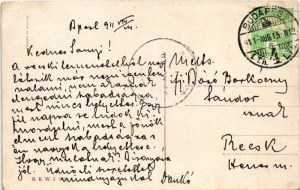 1911 Hajolni vagy törni. Osztrák-magyar katonai művészlap. Báró Barkóczy Sándor (1857-1925) miniszteri tanácsos...