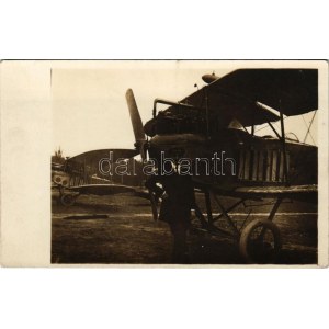1919 Repülőgép és pilóta / aircraft and pilot. photo (EK)