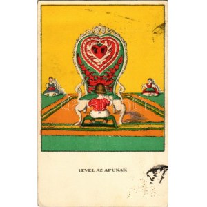 1935 Levél az apunak. Egy jó kislány viselt dolgai I. sorozat 4. szám. Radó kiadása / Letter to dad...