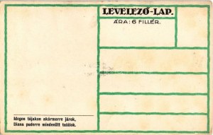 Kiránduló hölgy művészlap, hátoldalán Diana púder reklám / Hungarian art postcard, hiking lady...