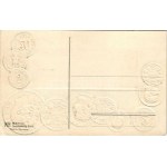 Serbien / Servia / Set of coins, currency exchange chart and flag of Serbia. M.H. Berlin-Oranienburg-Eden. Emb. litho ...