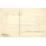 Schweiz. Münzenkarte und Nationalflagge / Swiss set of coins, currency exchange chart and flag. Emb. litho (lyuk ...