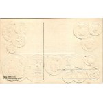 Nederland / Niederlande / Set of coins, currency exchange chart and flag of The Netherlands. M.H. Berlin-Oranienburg...