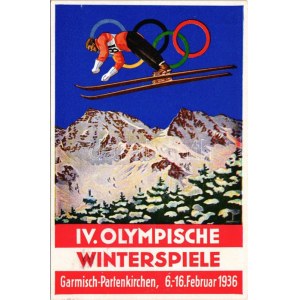 1936 Garmisch-Partenkirchen IV. Olympische Winterspiele / 1936. évi téli olimpiai játékok / Winter Olympics in Garmisch...