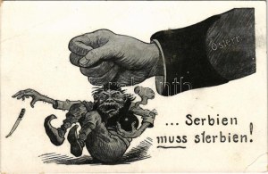 Serbien muss sterbien! Österr.-Ung. Ludwig Mayer / Szerbiának meg kell halnia! Első világháborús osztrák-magyar szerb...