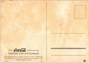 Trink Coca-Cola schutzmarke Eiskalt / Coca-Cola drink advertisement, lady with horse (fl)