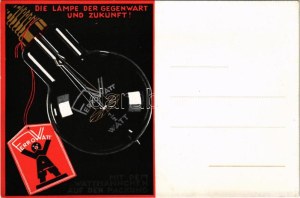 Die Lampe der Gegenwart und Zukunft! / FerroWatt villanykörte reklám / lightbulb advertisement (non PC...