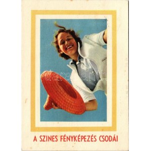 1941 A színes fényképezés csodái. Benser Walther színesfotó-specialista soproni bemutatójának reklámlapja ...