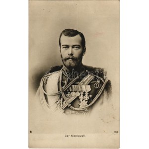 Zar Nicolaus II / Tsar Nicholas (ragasztónyomok / glue marks)