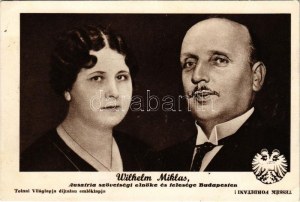 1937 Wilhelm Miklas, Ausztria szövetségi elnöke és felesége Budapesten. Tolnai Világlapja / Wilhelm Miklas...