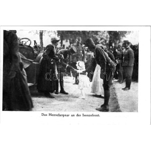 Das Herrscherpaar an der Isonzofront / Az uralkodópár (IV. Károly és Zita) az Isonzófronton / WWI Austro-Hungarian K.u...