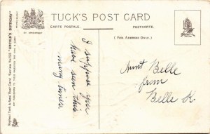 Abraham Lincoln. Emancipation with American flag. Raphael Tuck & Sons Postcard Series No. 155. Lincoln's Birthday...