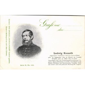 Kossuth Lajos / Ludwig Kossuth, Collection das grosse Jahrhundert Serie N No. 445. (EB)