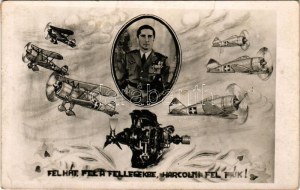 1942 'Fel hát, fel a fellegekbe, harcolni fel, fiúk!' Horthy István, katonai repülő / István Horthy, military aircraft ...