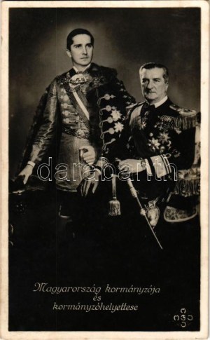 Horthy István, Horthy Miklós, Magyarország kormányzója és kormányzóhelyettese / regent Horthy and his son (EK...