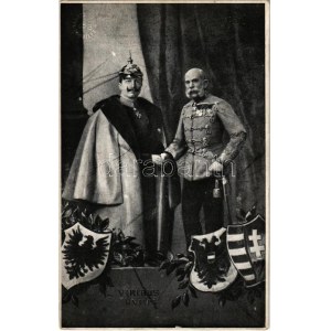 1914 II. Vilmos és Ferenc József. Fodor Miklós kiadása / Wilhelm II and Franz Joseph...
