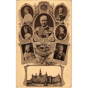 Friedrich August III. König v. Sachsen. Kgl. Schloss, Dresden / Friedrich August III, King of Saxony...