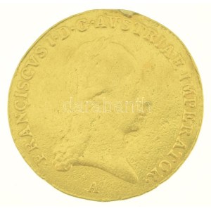 Ausztria 1820A Dukát I. Ferenc Bécs (3,48g/0.986) T:VF, fülnyom / Austria 1820A Ducat Francis I Vienna (3,48g/0.986...