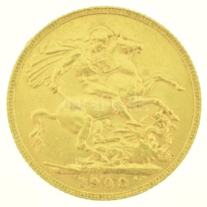 Nagy-Britannia 1908. Sovereign Au 