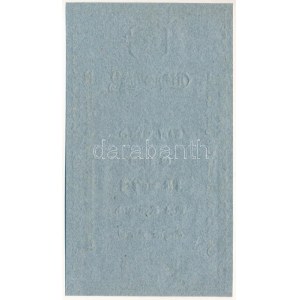 1806. 5G hátoldali Formulare Bécsi városi bankócédula kék papíron T:AU / Habsburg Monarchy 1806...
