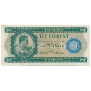 1946. 10Ft A 846 005661 T:F restaurált / Hungary 1946. 10 Forint A 846 005661 C:F restored Adamo F1, Krause P...