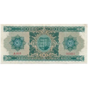 1946. 10Ft A 846 005661 T:F restaurált / Hungary 1946. 10 Forint A 846 005661 C:F restored Adamo F1, Krause P...
