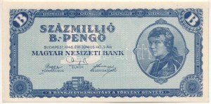 1946. 100.000.000BP T:XF / Hungary 1946. 100.000.000 B.-Pengő C:XF Krause P#136, Adamo P39