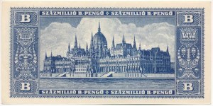 1946. 100.000.000BP T:XF / Hungary 1946. 100.000.000 B.-Pengő C:XF Krause P#136, Adamo P39