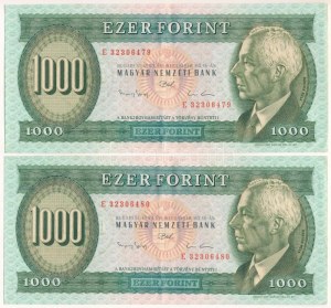 1993. 1000Ft (2x) sorszámkövetők 