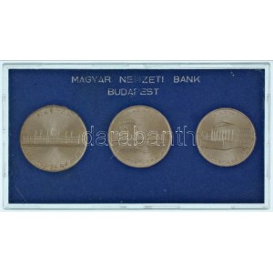 1956. 10Ft + 20Ft + 25Ft Ag 10 éves a Forint (Jó Forint sor), eredeti MNB műanyag tokban T:AU Hungary 1956...