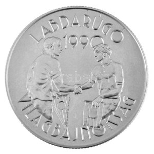 1989. 100Ft alpakka Labdarúgó Világbajnokság 1990 - Kézfogás jelzett próbaveret kapszulában...