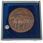Renner Kálmán (1927-1994) 1978. "X. Hortobágyi Nemzetközi Lovasnapok" kétoldalas, öntött bronz plakett...