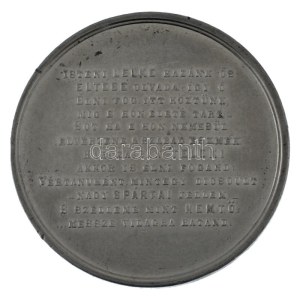 1861. Széki Gróf Teleki László halála emlékéül. Szül: Február 11-én 1811 - Máj. 8-kán 1861 kétoldalas Sn emlékérem ...