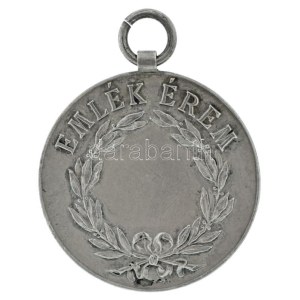 1900 k. Santelli Italó Vívó Akadémiája / Emlék érem jelzett Ag emlékérem, füllel (11,29g/0.800/31mm) T:AU,XF ...