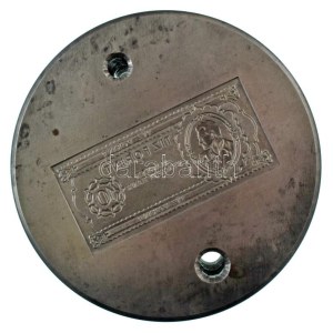 1996. 1946. 10Ft jelzett Ag bankjegyveret verőtő pár, készült a veret kibocsátásának idején a Pénzverőben ...