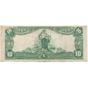 Amerikai Egyesült Államok 1902 (1924-1929). 10$ National Currency - Pennsylvania, Neffs kék pecsét A 2957 T:F ...