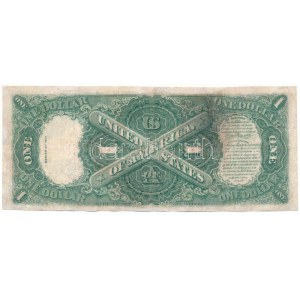 Amerikai Egyesült Államok 1917. 1$ United States Note piros pecséttel, T24691897A sorszámmal. Szign.: Frank White...
