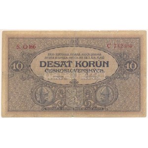 Csehszlovákia 1919. 10K S. O 166 C 732300 T:VG / Czechoslovakia 1919. 10 Korun S. O 166 C 732300 C...