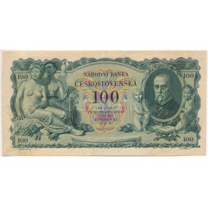 Csehszlovákia 1931. 100K J 392979 T:F szép papír / Czechoslovakia 1931. 100 Korun J 392979 C:F fine paper Krause 23...