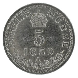 Ausztria 1859A 5kr billon Ferenc József Bécs (1,34g) T:AU / Austria 1859A 5 Kreuzer billon Franz Joseph Vienna (1...