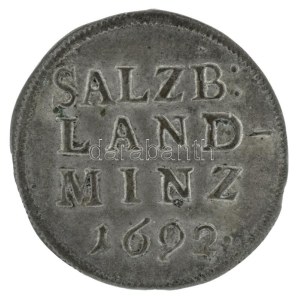Osztrák államok / Salzburg 1692. 4kr Ag Johann Ernst von Thun (2,13g) T:XF Austrian States / Salzburg 1692...