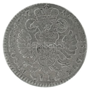 Ausztria / Tyrol 1747. 6kr Ag 