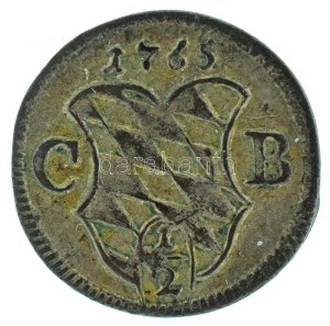 Német államok / Bajorország 1765CB 1/2kr billon 
