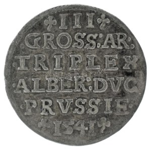Német államok / Porosz Hercegség 1541S 3gr Ag Brandenburgi Albert (1,94g) T:XF patina / German states ...
