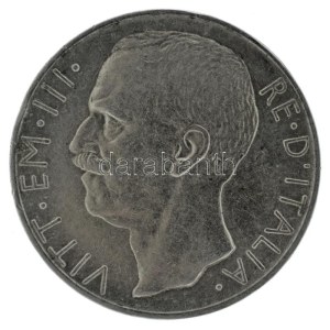 Olaszország 1929R 10L Ag III. Viktor Emánuel (9,95g) T:XF ph. / Italy 1929R 10 Lire Ag Vittorio Emanuele III (9,95g...