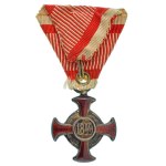 1914-1918. "Ezüst Érdemkereszt a Vitézségi Érem szalagján" részben zománcozott...